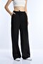 High Waist Palazzo Sweatpants Black