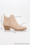 Dovena Beige Suede Genuine Leather Elastic Women's Heeled Boots - 4