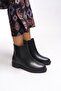 Zimlath Women's Boots 0012085 Black Leather