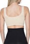 Bustier Corset with Gathering Pads, Breast Support, Firming and Thick Straps (Skin) — Nessa - 3
