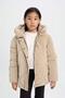 Girl's Dfc - Water Repellent Hooded Puffer Jacket - 4