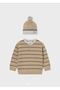 Baby Hat Striped Sweater Sand 2312 - 2