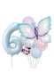 Pink Blue Butterfly 6 Years Old Balloon Set Butterfly Concept Birthday Balloon Balloon Set - 2