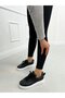 Black Leather (vermont) Women's Lace-up Sneakers - 4