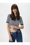 Polo Neck Sweater Buttoned Short Sleeve
