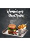 صينية عرض هامبورجير من الألومنيوم AYZ HORECA مقاس 33 × 24 سم - 3