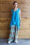 Cobalt Blue Sleeveless Casual Blouse - 3