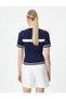 Short Sleeve Sweater Knitwear Crew Neck Jacquard - 4