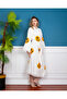 Muslin Kimono 100% Cotton Smiling Emoji Patterned Bathrobe Caftan Dressing Gown - 7