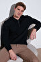 Cotton Regular Fit Half Zip Polo Collar Sweat Men's Sweat 5905789