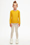 Mustard Basic Seasonal Lycra Long Sleeve Girls' T-Shirt