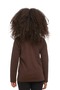 Brown Basic Unisex Children's Seasonal Crew Neck Long Sleeve T-Shirt - 3