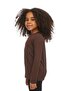 Brown Basic Unisex Children's Seasonal Crew Neck Long Sleeve T-Shirt - 2