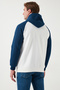 Cotton Regular Fit Color Blocked Hooded Sweat Men's Sweat 5905771 - 6