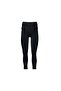 Black Girls' Leggings with Leather Panels on the Side