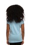 Baby Blue Basic Girl's Crew Neck Watermelon Sleeve T-Shirt - 3