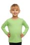 Pistachio Green Lycra Seasonal Long Sleeve Girl's T-shirt