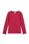 Dark Fuchsia Basic Seasonal Lycra Long Sleeve Girls' T-Shirt - 4