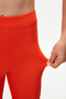 Orange New York Printed Embroidered Girls' Winter Leggings - 4