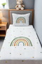 Green Rainbow Patterned Pique Set - 2