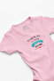 Organic 100% Cotton Happy Birthday Dad Printed Baby Bodysuit Short Sleeve Bodysuit 5238-P