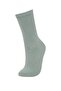 Women's 7-Piece Cotton Long Socks D0994Axns - 4