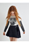 Denim Shorts Skirt Belt Detailed Cotton - 2