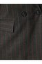 Double Breasted Oversize Blazer Jacket with Flap Pocket Detail - 6