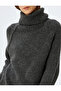 بلوفر شبكي كبير الحجم بياقة مدورة وأكمام طويلة - 5