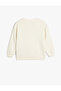 Sweatshirt Kayak Printed Crew Neck Long Sleeve Embossed - 2