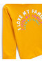 Slogan Printed T-Shirt Long Sleeve Crew Neck Cotton - 3