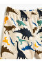 Dinosaur Printed Shorts with Elastic Waist - 3