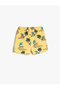 Shorts Tie Waist Pocket Crocodile Printed Cotton - 2