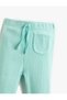 Ribbed Basic Leggings with Elastic Waistband and Pocket Detail - 3