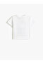 Short Sleeve Crew Neck T-Shirt Dog Printed - 2