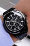 Original Men's Wristwatch 3 Atm Water Resistant Black Color Steel Cord + Bracelet as Gift Dker2055C6 - 2