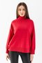 Selanık Slit Old Money Knitwear Blouse 171014 Red