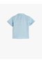 Linen Blend Shirt Short Sleeve Pocket Detailed - 2