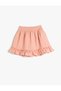 Skirt Ruffled Muslin Fabric with Elastic Waist