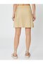 Cargo Skirt Linen Blend Mini Pocket Detailed Pleated - 4