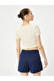 Crop Monaco T-Shirt Short Sleeve Crew Neck Cotton Slim Fit - 4
