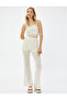Crop Athlete Mesh Openwork U-Neck Strap Lined