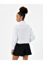 Ruffle Shirt Classic Collar Long Sleeve Cotton - 4
