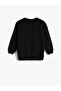 Batman Sweatshirt Licensed Sequined Sequined Raised Crew Neck - 2