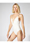 X Şahika Ercümen - ملابس سباحة بتفاصيل نافذة على شكل حزام - 3
