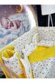60X120 Baby Sleeping Set - Without Mosquito Net - Moon and Star Patterned 50-23 (Excluding Furniture Crib) - 2