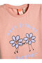T-Shirt Short Sleeve Round Neck Daisy Printed Cotton - 3
