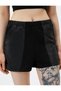 Mini Shorts with Elastic Waist and Pocket Detail - 5