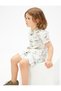 Linen Shirt Short Sleeve Summer Themed Printed Pocket Detailed