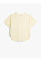 Comfortable Fit Sports T-Shirt Print Detailed Short Sleeve Crew Neck - 2